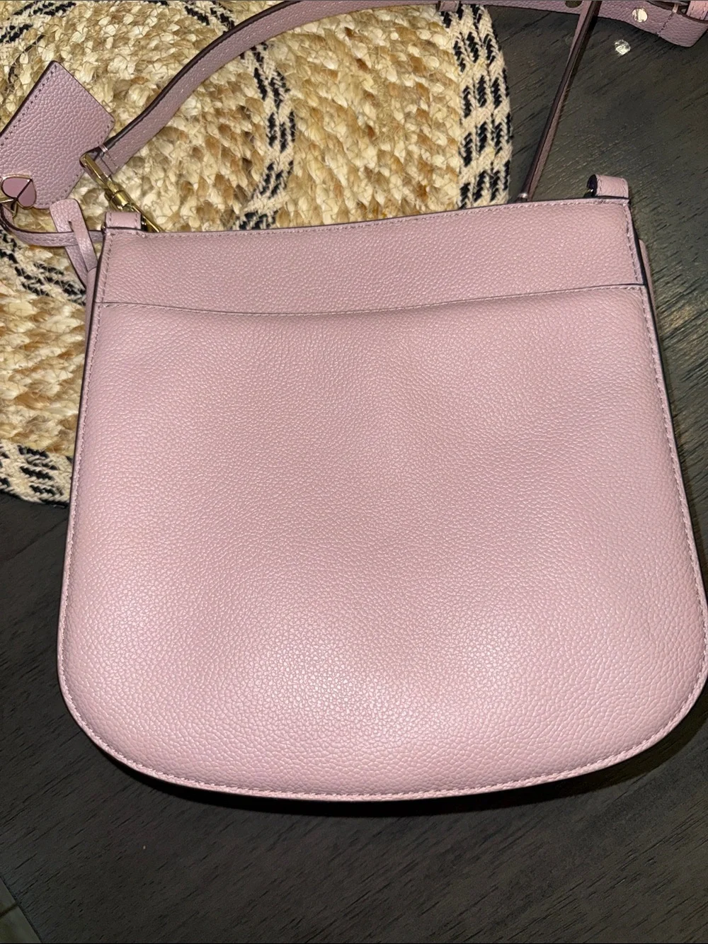 Kate Spade New‎ York Polly Pebbled Leather Crossbody Bag Pink Gold Hardware